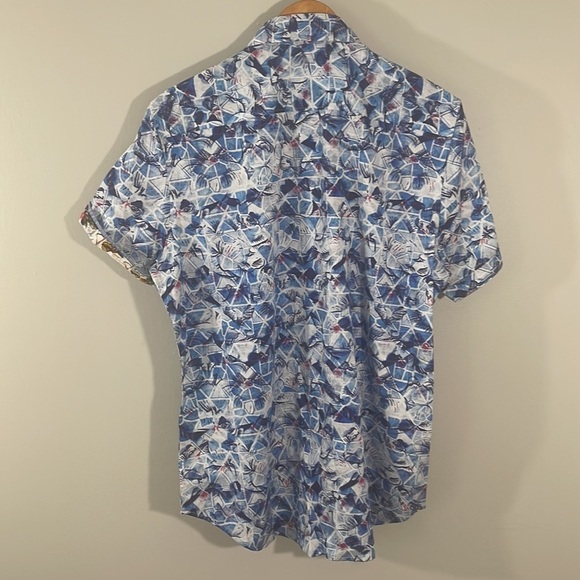 Robert Graham Classic Fit Brenner Short Sleeve Button Up. Size M. - Picture 8 of 10